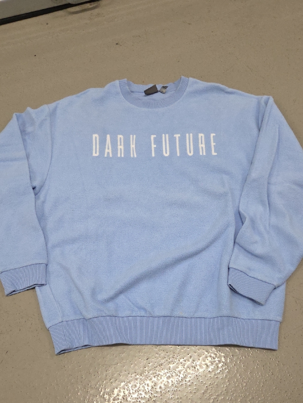 ASOS Light Blue 'Dark Future' Crewneck Sweatshirt
